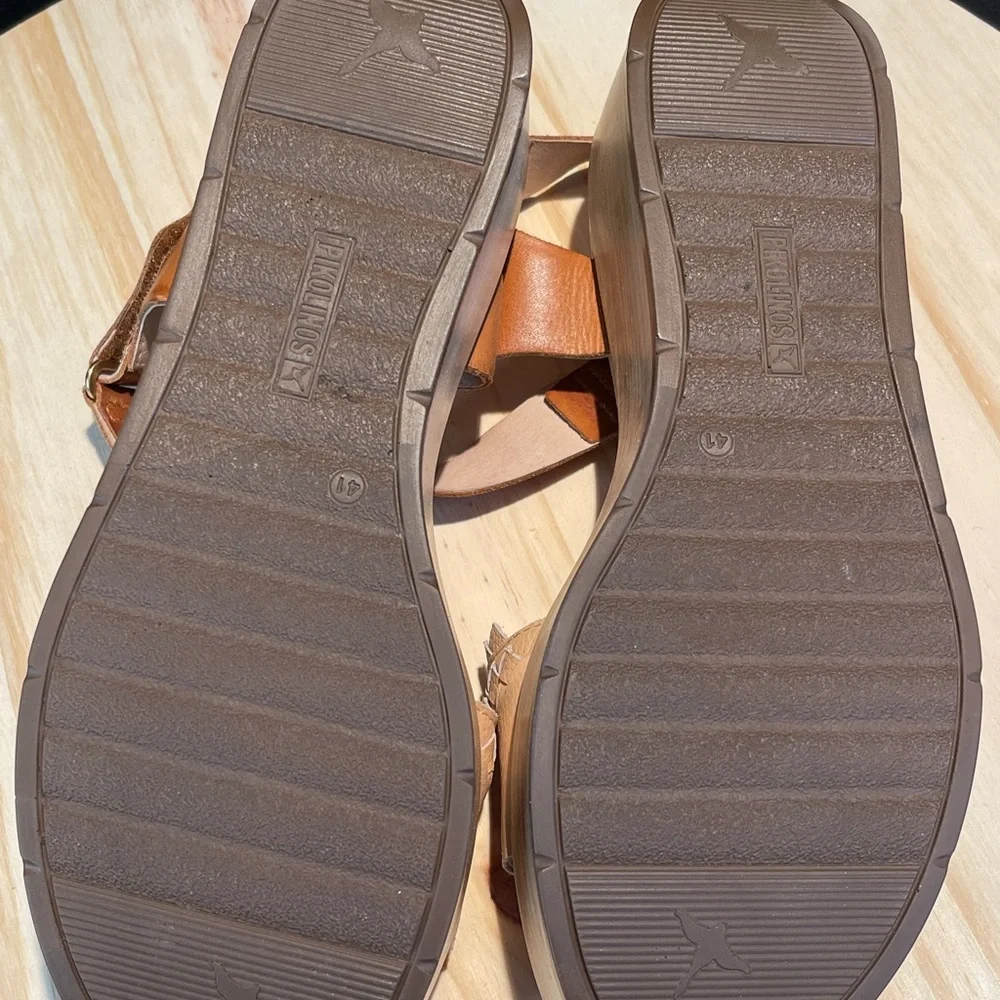PIKOLINOS woman leather platform sandal US 10 - Picture 9 of 11